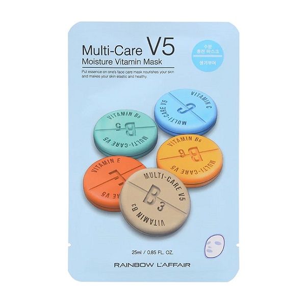 Mặt Nạ Dưỡng Ẩm Rainbow L’affair Multi-Care V5 Moisture Vitamin Mask 25ml