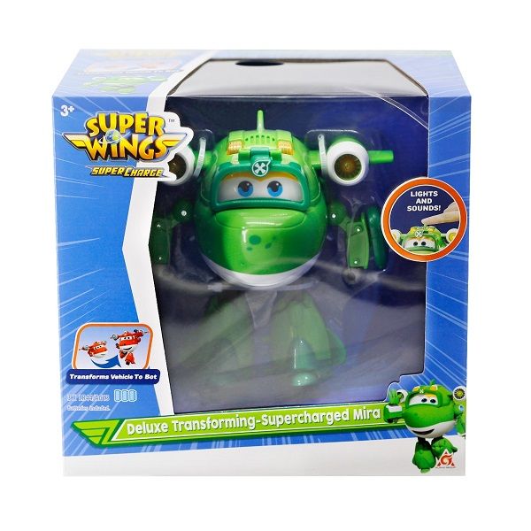 Đồ Chơi Robot Biến Hình Cỡ Lớn Có Đèn Và Âm Thanh Superwings Mira Siêu Cấp YW740928