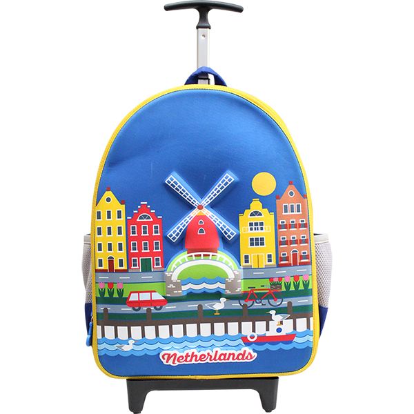 Balo Kéo Cấp 1-CK B.bag Around the World-NetherLand B-12-088 Xanh Đậm