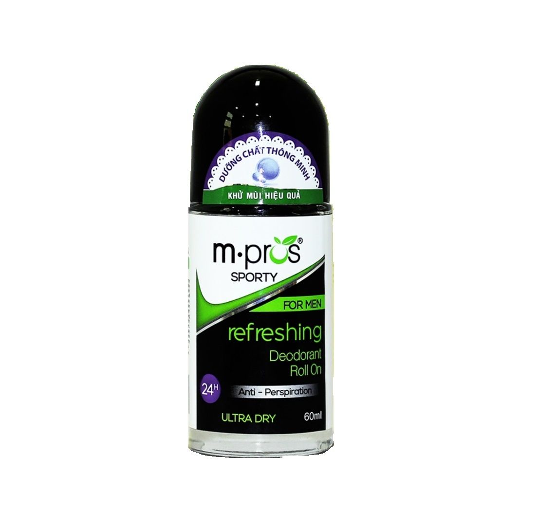 Lăn Khử Mùi M.Pros 60ml - Xanh Lá (Mạnh Mẽ) - Sport