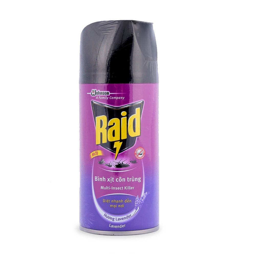 Xịt Côn Trùng Raid Hương Lavender - 300ml