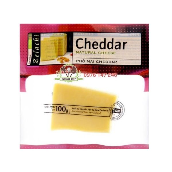 Phô Mai Cheddar Natural Cheese Bottega Zelachi 100g