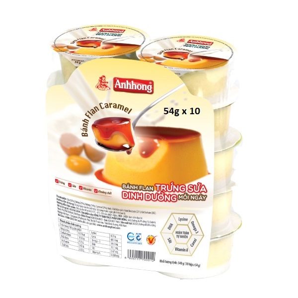 Bánh Flan Ánh Hồng 54gx10