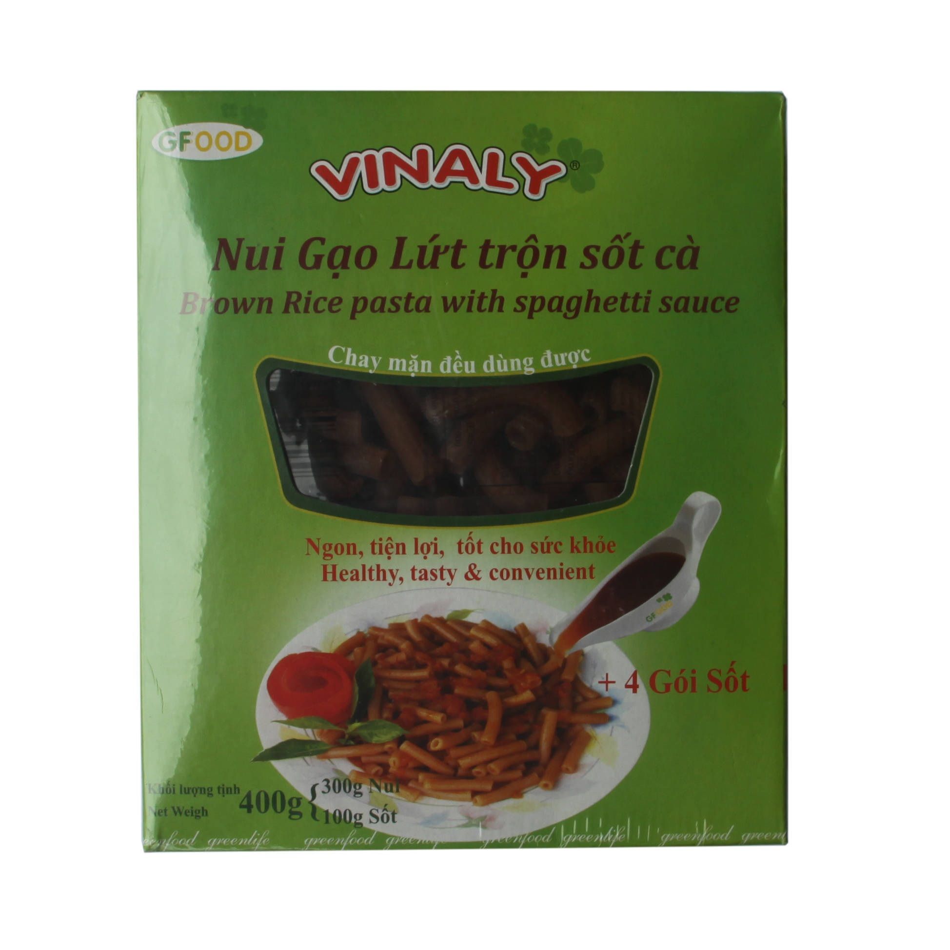 Nui Ống Gạo Lứt Trộn Sốt Cà Vinaly (400g)