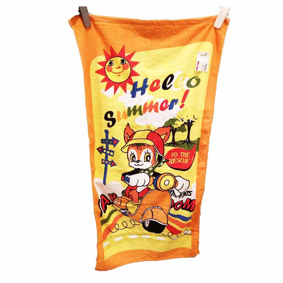 Khăn Tắm Xén In Hoạt Tính Hình Thú 50 x 100cm