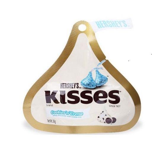 Sôcôla Hershey's Kisses Trắng CookiesNCream 36g
