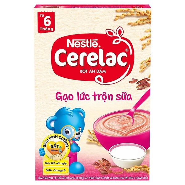 Bột Ăn Dặm Nestlé Cerelac Gạo Lức Trộn Sữa 200g