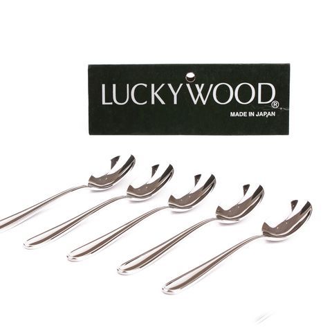 Bộ 5 Muỗng Cafe Inox Luckywood 5MN