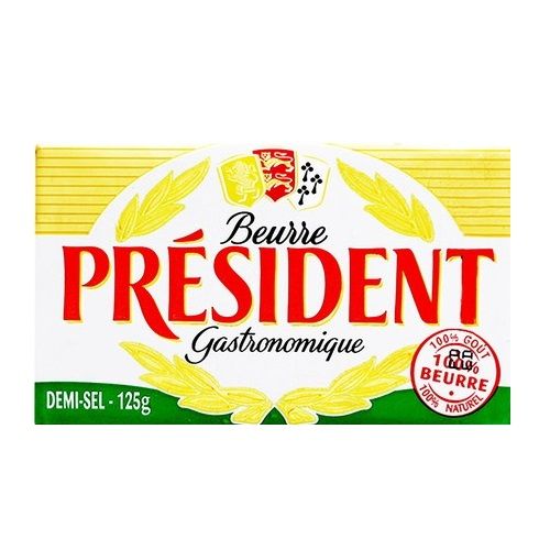 Bơ President Mặn 125g