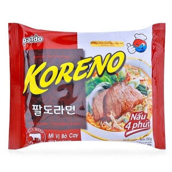 Mì Koreno Bò Cay 100g