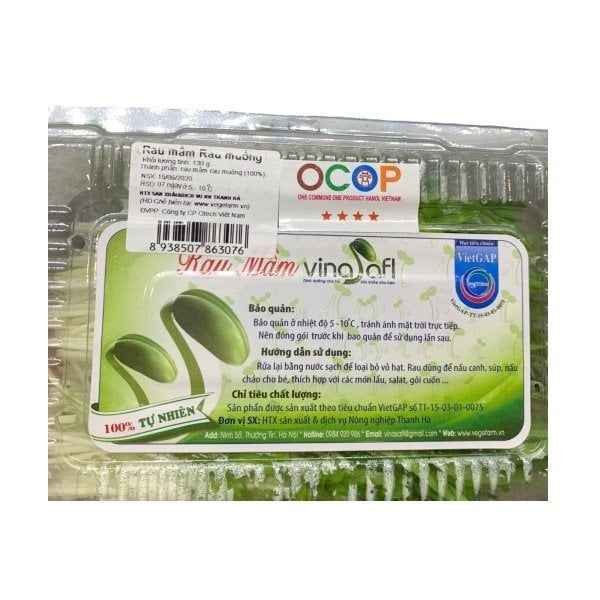 Rau Mầm Rau Muống Vina Safi 130g