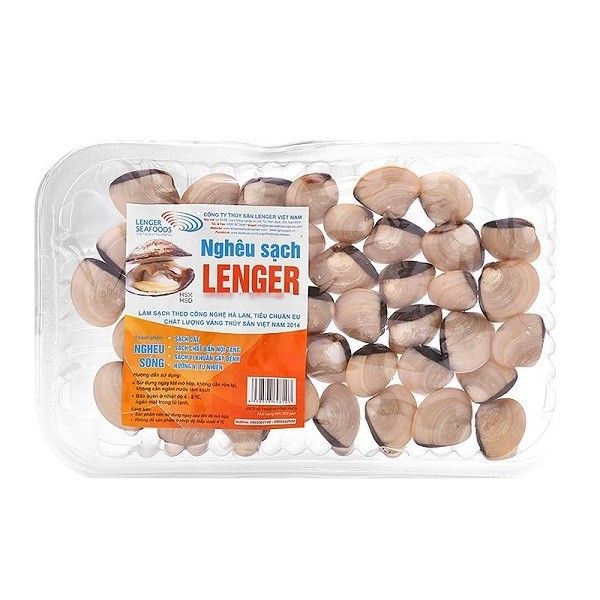 Nghêu Sạch Lenger 0,6kg Hộp