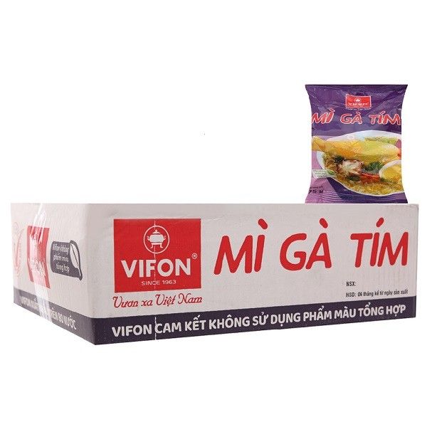 Mì Gà Tím Vifon 75g Thùng 30 Gói