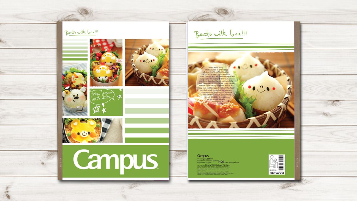 Vở Kẻ Ngang Campus B5 Bento 120 Trang Kokuyo