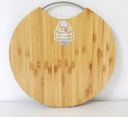 Thớt tre tròn vừa Tiwood TH2727 (Phi 27 x 1.8 cm)