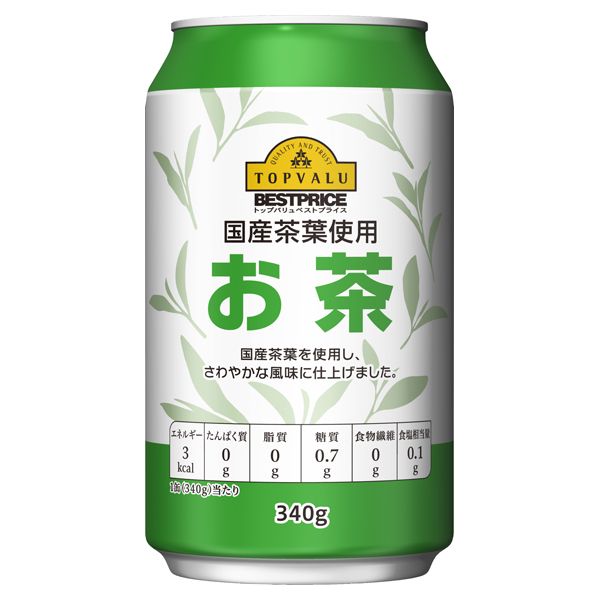 Trà Xanh Green Tea Aeon Toplvalu Lon 340g