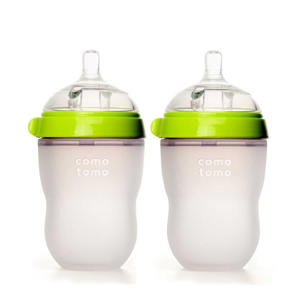 Bộ 2 Bình Sữa Silicone Comotomo 250ml - Xanh AD CT00003