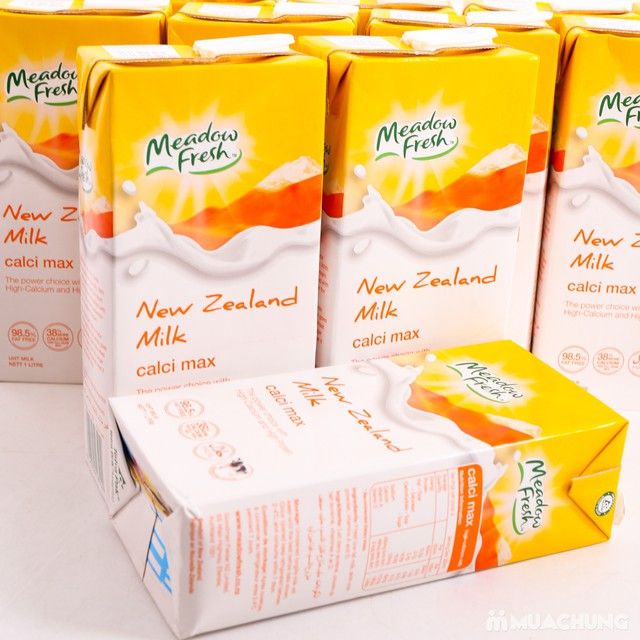 Thùng 12 Sữa Tiệt Trùng Meadow Fresh Giàu Canxi 1L