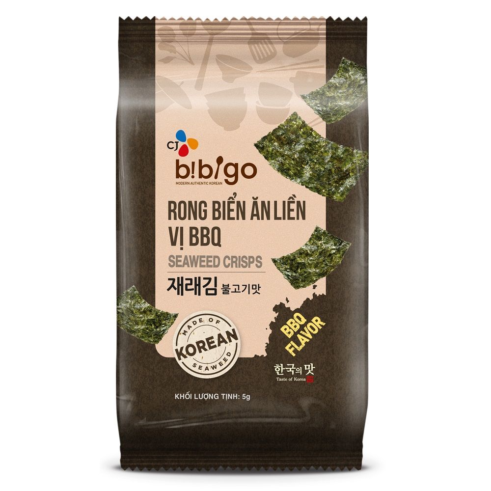 Rong Biển Ăn Liền BIBIGO Vị BBQ 5g*3