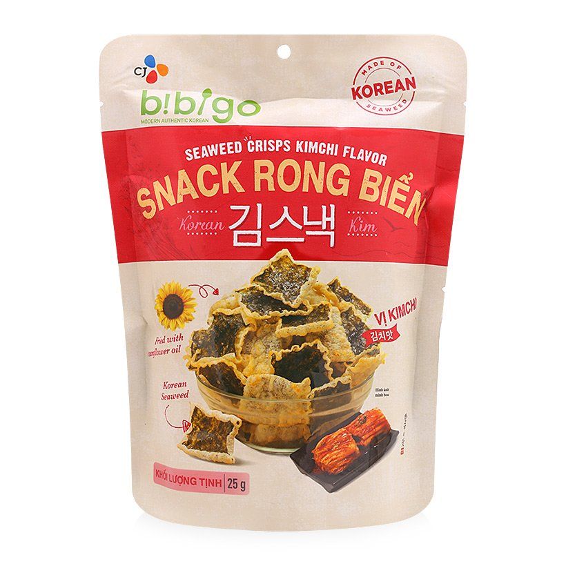 Snack Rong Biển Bibigo Vị Kim Chi 25g