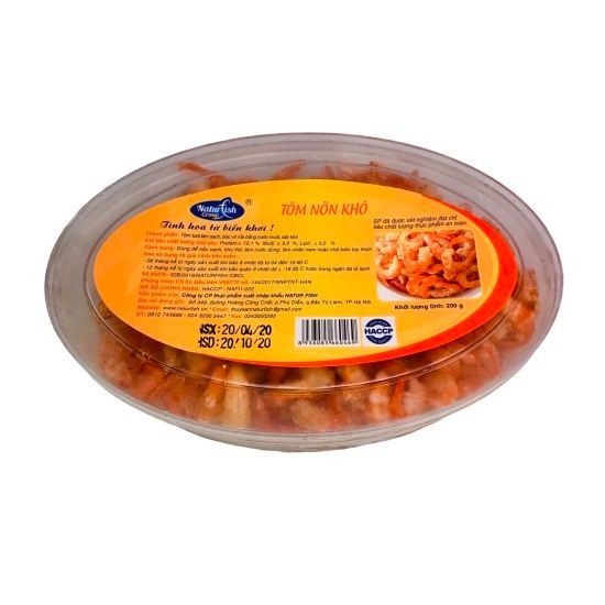 Tôm Nõn Khô Natur Fish 200g