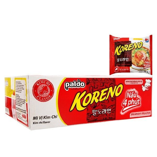 Thùng 24 Mì Koreno Kim Chi 100g