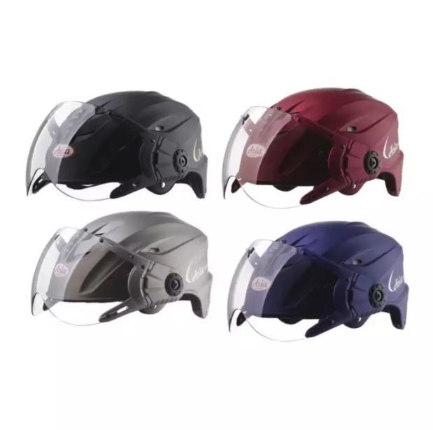 Mũ Bảo Hiểm Nửa Đầu Asia MT-117 Có Kính (Giao Màu Ngẫu Nhiên)
