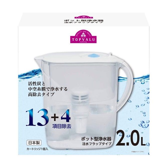 Bình lọc nước Topvalu 2L