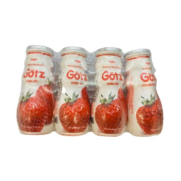 Sữa Chua Uống Gotz Hương Dâu 110mlx4