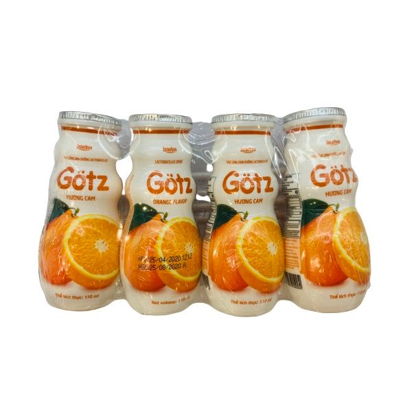 Sữa Chua Uống Gotz Hương Cam 110mlx4