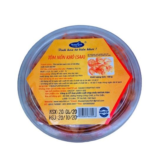 Tôm Nõn Khô Đặc Biệt Natur Fish 150g