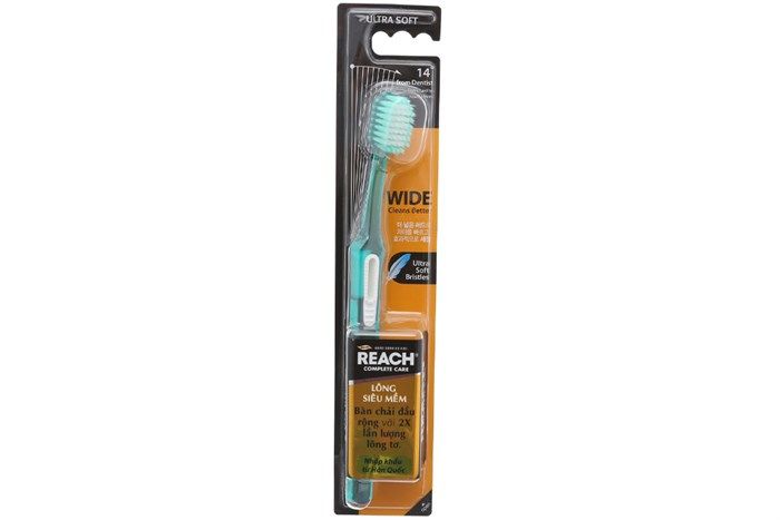 Bàn Chải Đánh Răng Reach Chăm Sóc Toàn Diện Đầu Rộng Lông Tơ Mềm