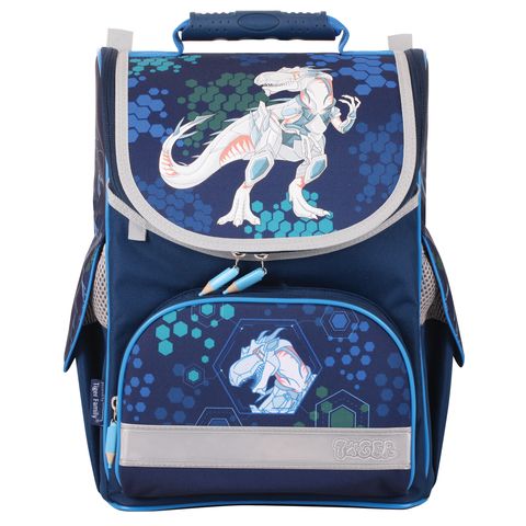 Cặp HS siêu nhẹ chống gù lưng & lệch vai Nature Quest (Robot Dino) AS TIGER 1728G