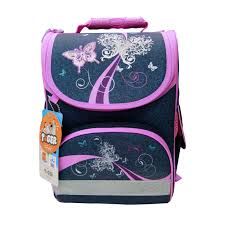 Cặp HS siêu nhẹ chống gù lưng & lệch vai Nature Quest Denim Garden 1728H