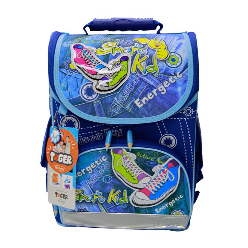 Cặp Học Sinh Siêu Nhẹ Chống Gù Lưng & Lệch Vai Tiger Family Nature Quest Sneakers 1728Q