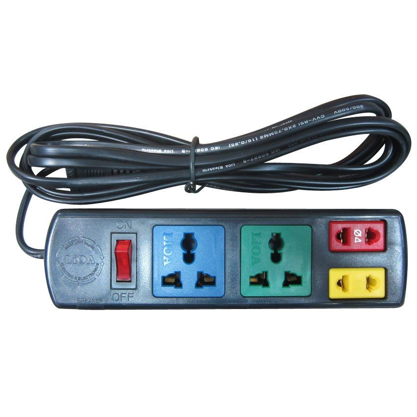 Ổ CẮM LIOA 2D +2S DÂY 3MX2