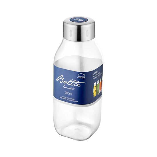 Chai Nhựa 900ml Lock & Lock Màu Trắng HTE552