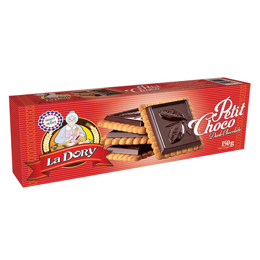 Bánh Quy Bơ La Dory Petit Choco Socola Đen 150g