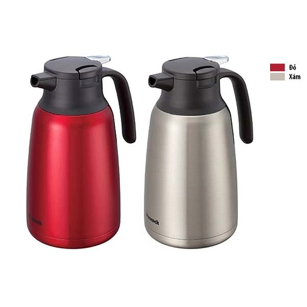Bình Giữ Nhiệt Peacock 1.5L - Ahr-150 (Xám, Đỏ)