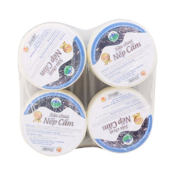 Lốc 4 Sữa Chua Nếp Cẩm Ba Vì 110g
