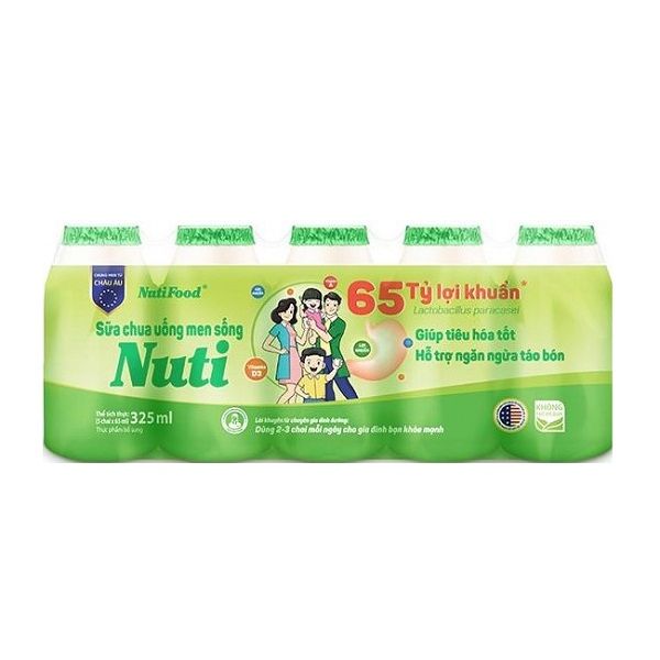 Sữa Chua Uống Men Sống Nutifood 65mlx5