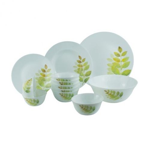 BỘ CHÉN ĐĨA THỦY TINH 12 MÓN DIVA IVORY A.S