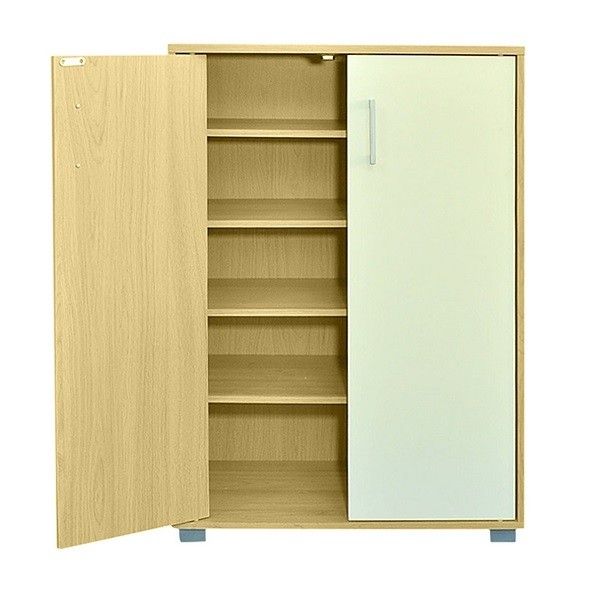 Tủ Giày Gỗ Cindy 5 Tầng Màu Trắng