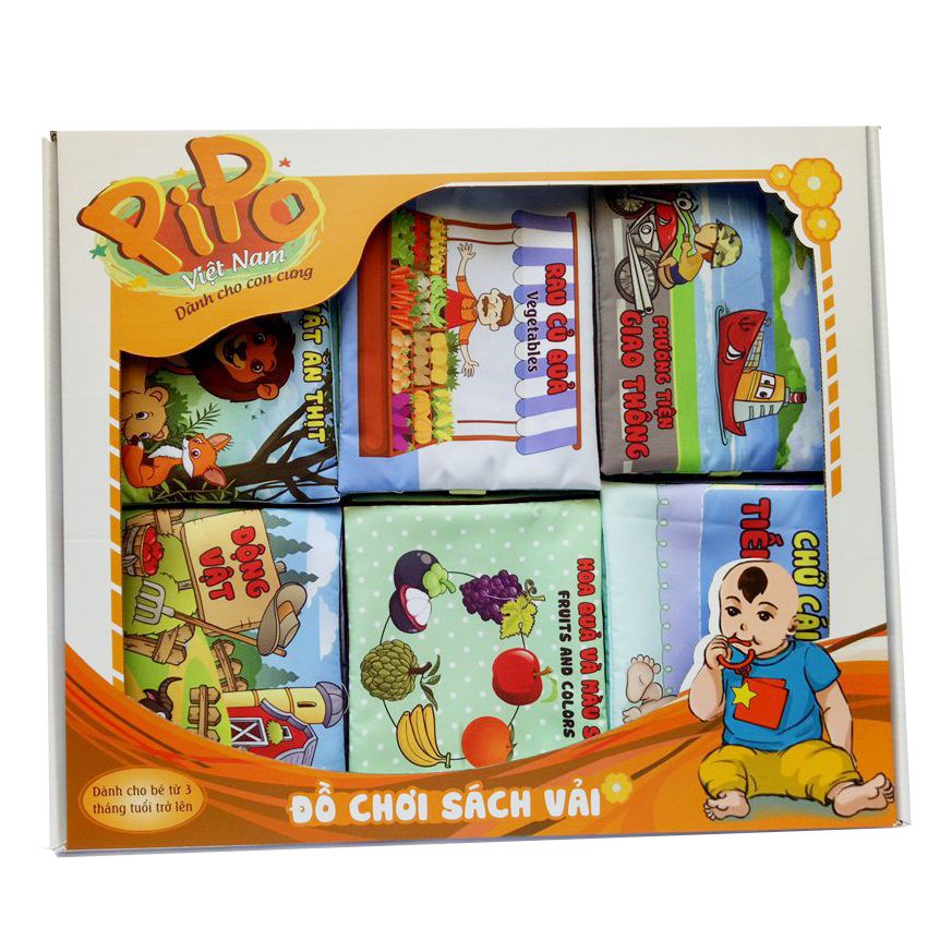 SET 6 SÁCH VẢI KHÔNG QUAI PIPOVIETNAM
