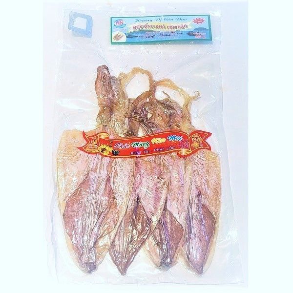 Mực Ống Khô Côn Đảo Loại AS 21-25cm Hồng Nam 250g
