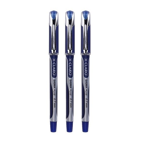 Vỉ 3 Bút Bi Claro Sigma Plus 0.7mm CL-1918 Xanh