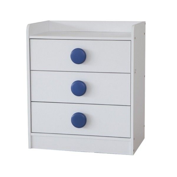 Tủ 3 Ngăn Tiago 8337-W Màu Trắng