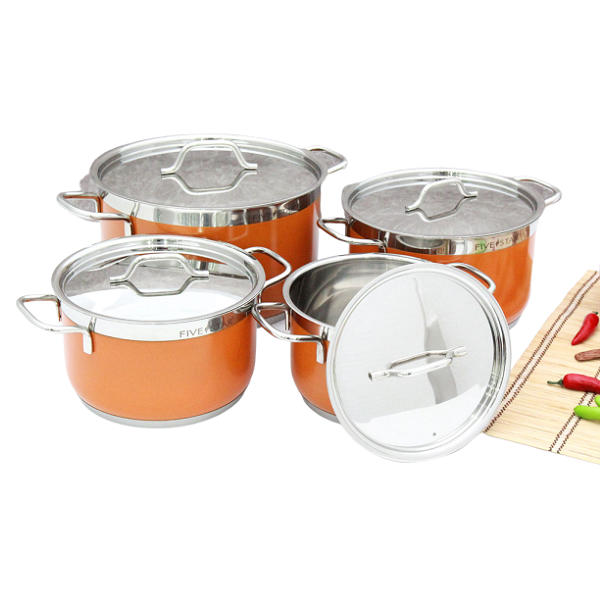 Bộ 4 Nồi Fivestar Inox 430 FS08CG2