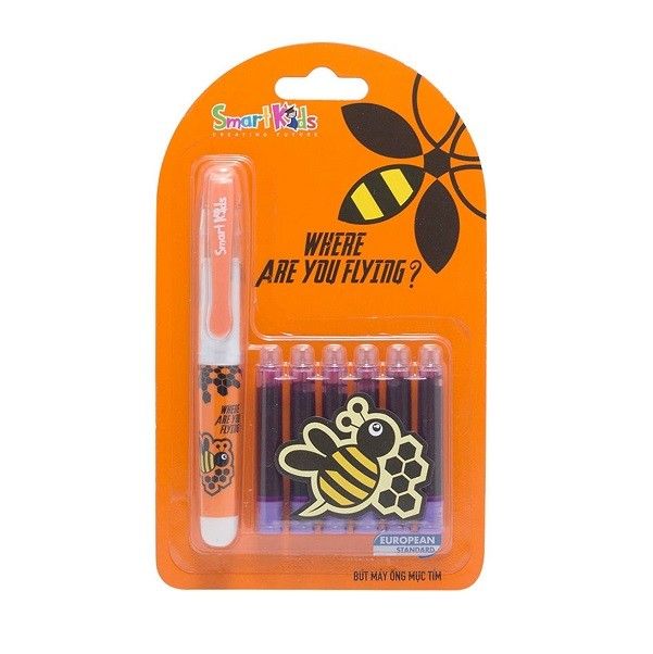 Combo Bút & 6 Ống Mực (Con Ong) Bitex