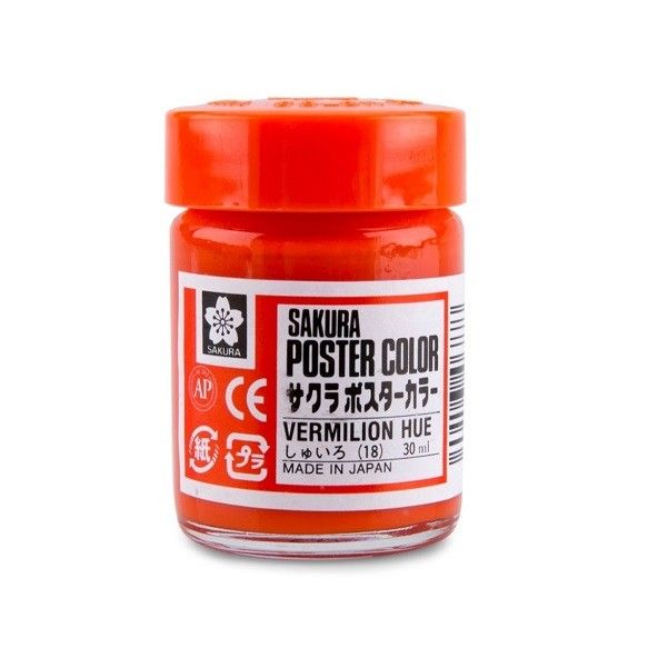 Màu Hủ Sakura Poster 30ml Vermilion Hue PW30#18